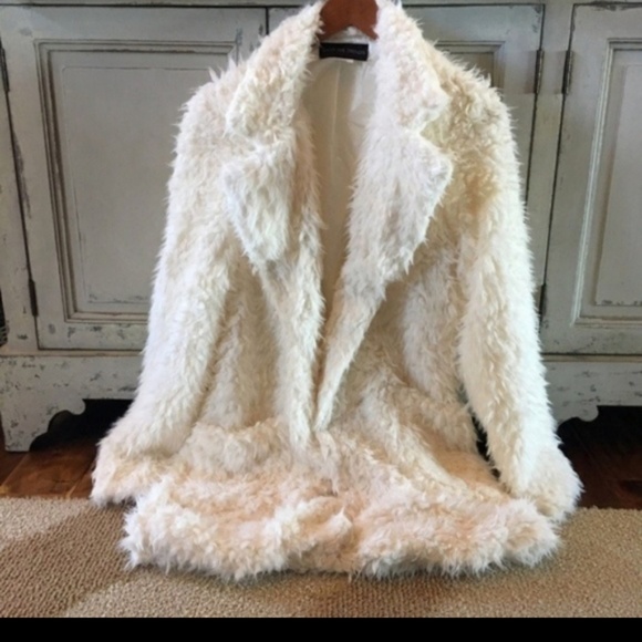 Jackets & Blazers - White Teddy Faux Fur Coat